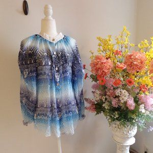 Levinia Greek Brand Small Balloon Sleeve Blouse